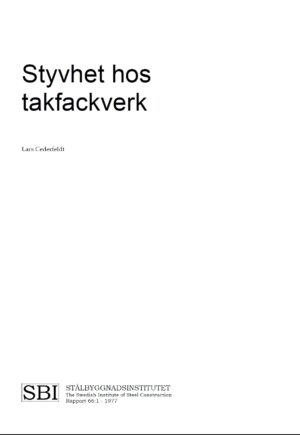Styvhet hos takfackverk